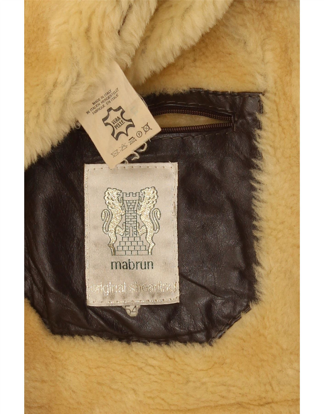 Mabrun muška jakna od šikara IT 54 2XL smeđa koža