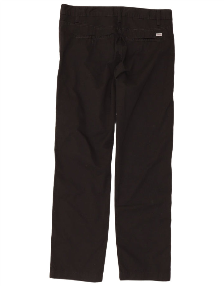 CARHARTT muške ravne chino hlače W34 L32 crni pamuk
