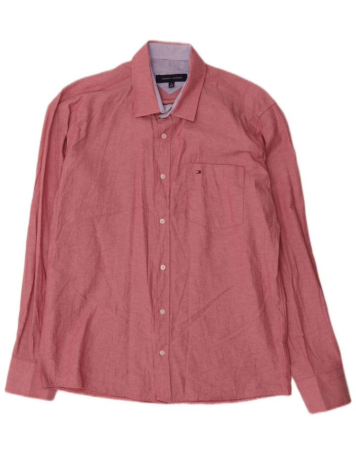 Tommy Hilfiger muška košulja veličine 39/40, srednje crveni pamuk