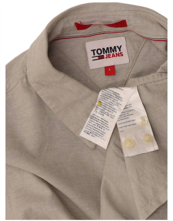 Tommy Hilfiger muška košulja velika siva pamučna