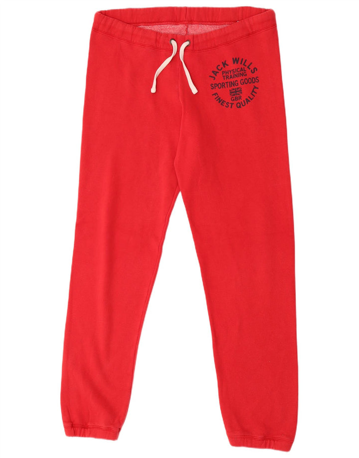 Jack Wills Ženska trenirka hlače Joggers UK 12 Srednje crvena