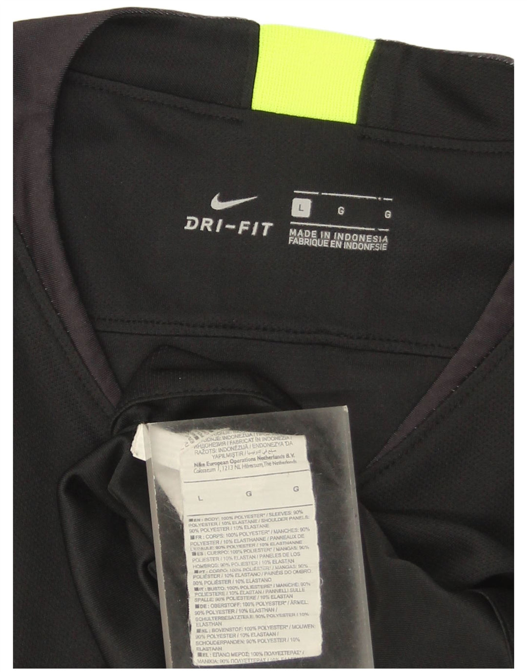 Nike Dri Fit T-Shirt majica s velikim crnim prugama od poliestera