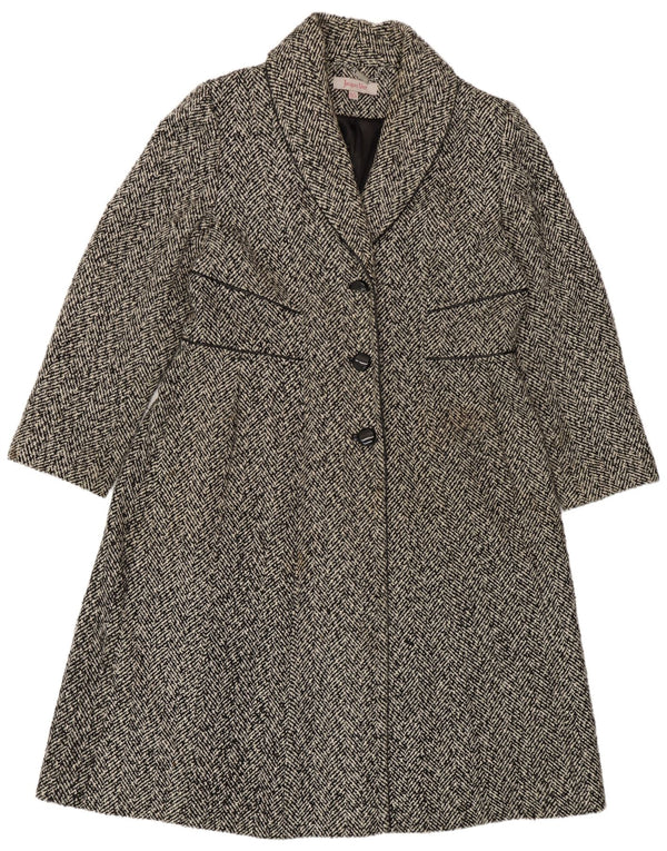 Jacques Vert ženski kaput UK 18 XL crni poliester riblja kost