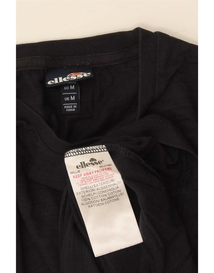 Muška majica kratkih rukava Ellesse Graphic T-Shirt Srednji crni pamuk