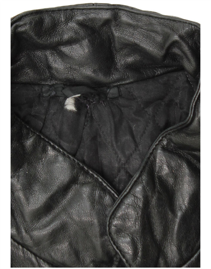 Vintage muška kožna jakna UK 38 srednje crna