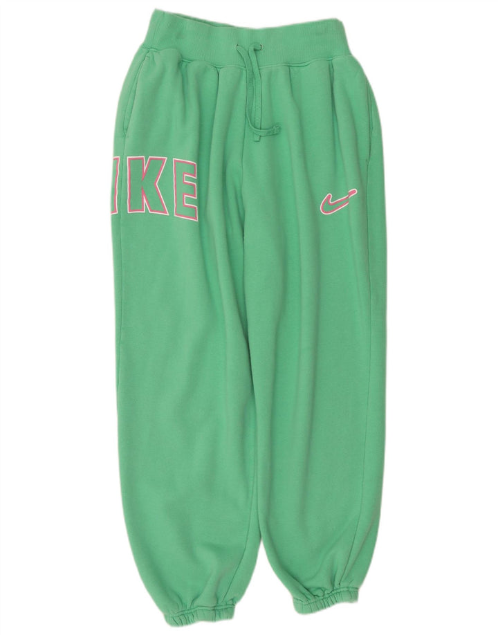 Nike Ženska grafička prevelika trenirka UK 14 srednje zelene pamučne boje