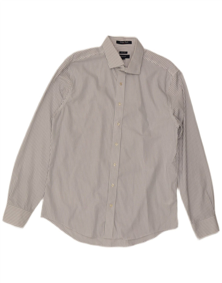 Gant muška košulja NON - IRON XL bijeli pamuk na pruge