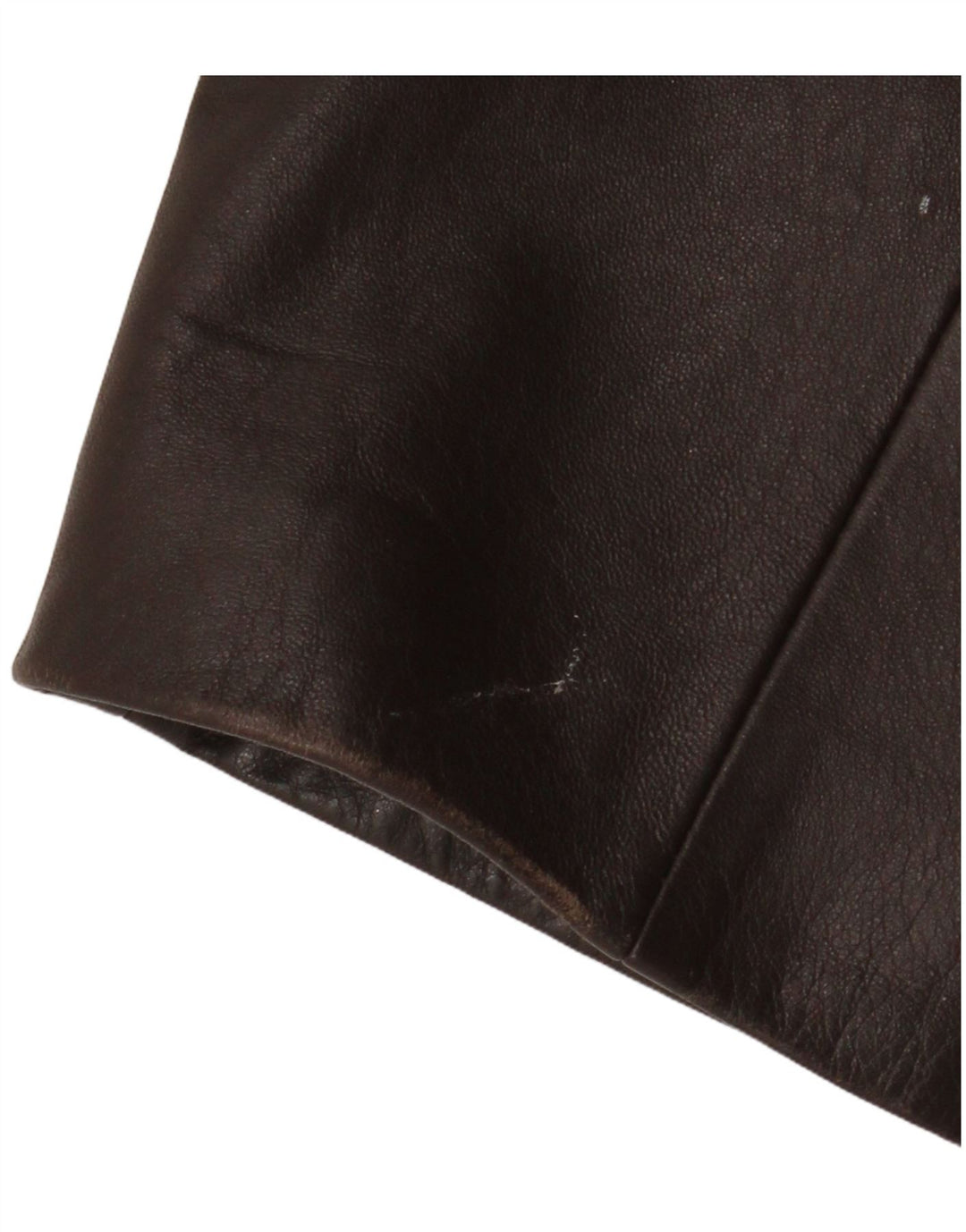 Vintage ženska kožna jakna s 3 gumba UK 18 XL smeđa koža