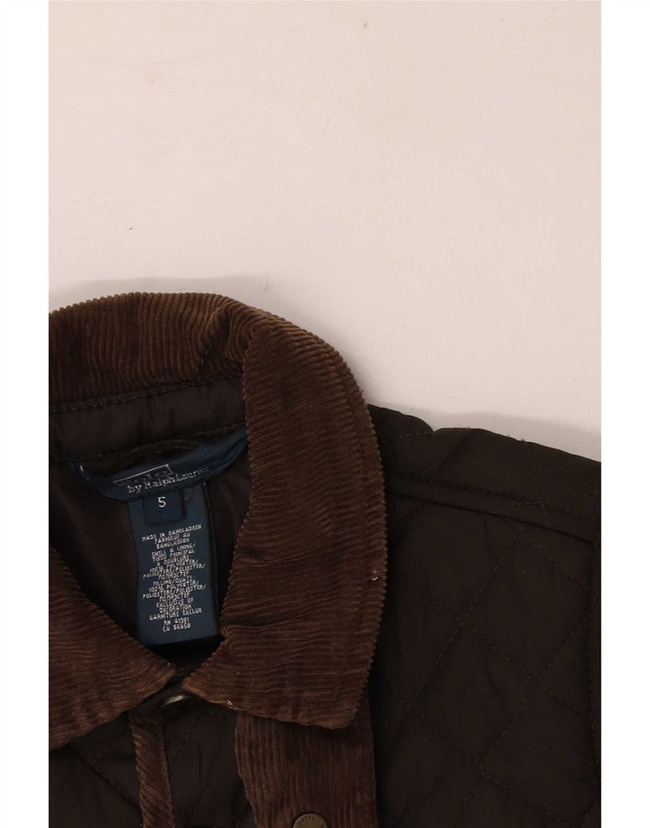 Prošivena jakna Polo Ralph Lauren za dječake 4-5 godina kaki poliester