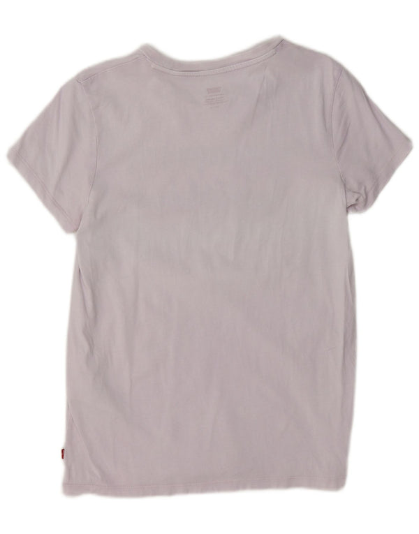 Gornja ženska majica kratkih rukava Levi's s grafičkim motivima UK 10 Small Purple Cotton