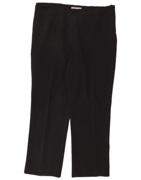 Marks & Spencer ženske ravne ležerne hlače UK 18 XL W38 L29 crne