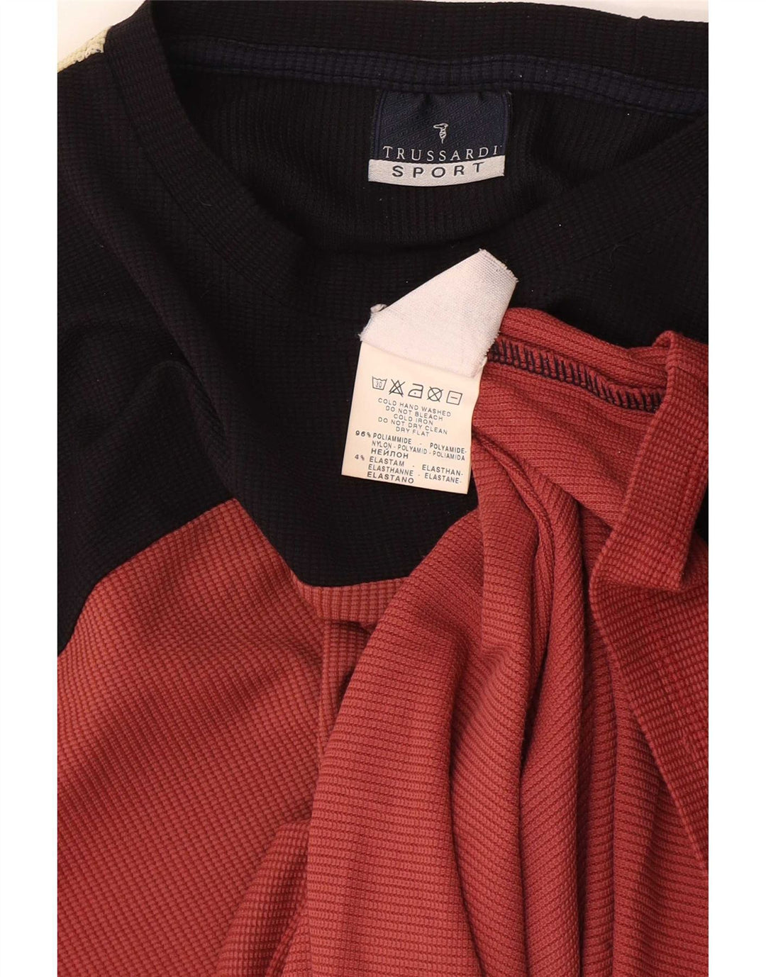 Trussardi muška majica kratkih rukava srednje crvene boje poliamid