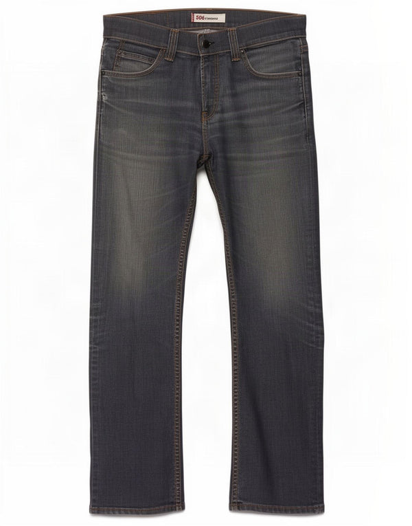 Levi's muške 506 standardne ravne traperice W32 L32 tamnoplavi pamuk
