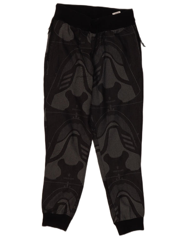 Adidas ženske hlače za trenirku Joggers UK 8/10 male crne geometrijske