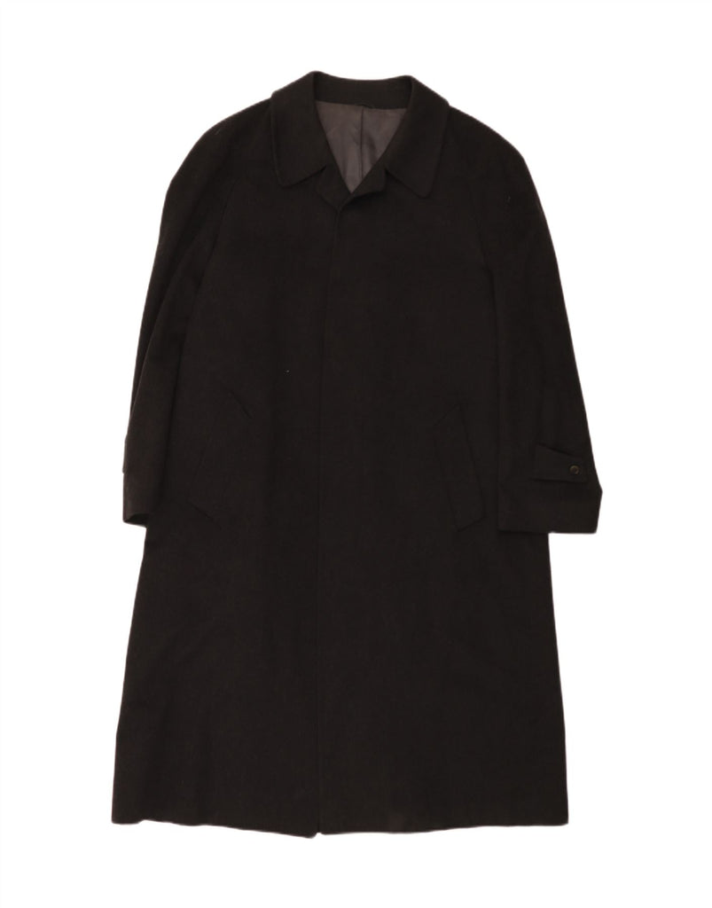 ERMENEGILDO ZEGNA Mens Overcoat UK 42 XL Grey Cashmere Vintage Ermenegildo Zegna and Second-Hand Ermenegildo Zegna from Messina Hembry 