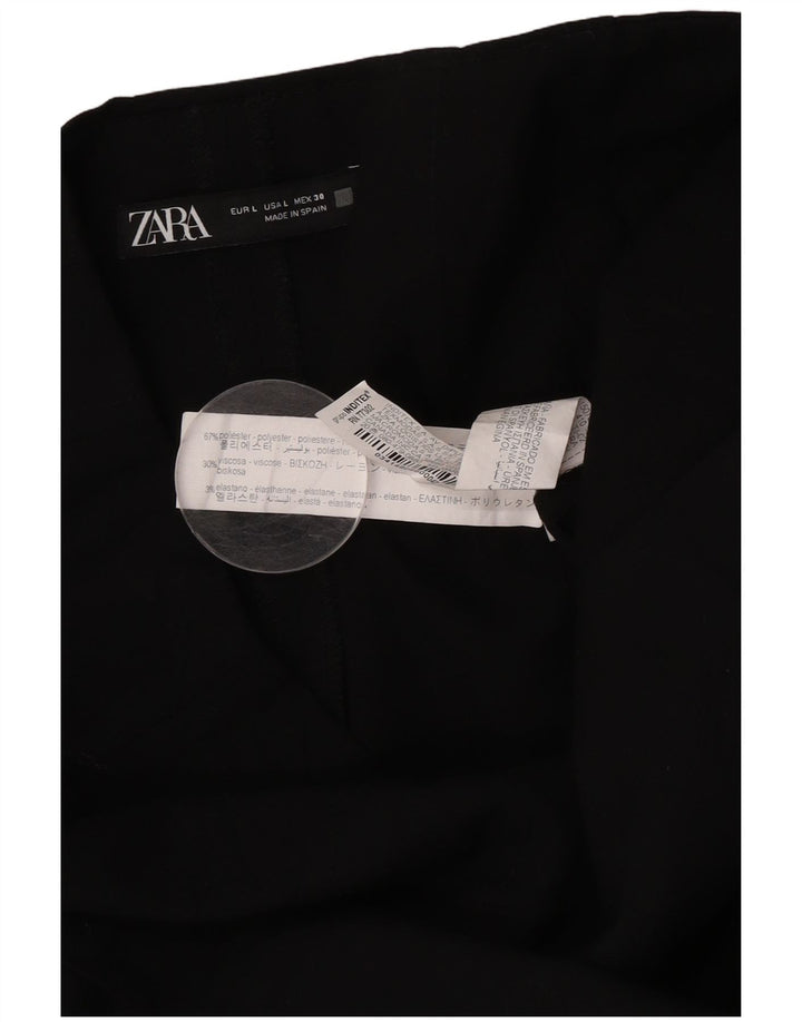 Zara ženska kratka mini suknja velika W30 crni poliester