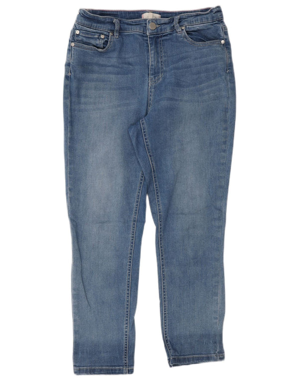 Joules ženske skraćene traperice UK 12 srednje W30 L25 plavi pamuk