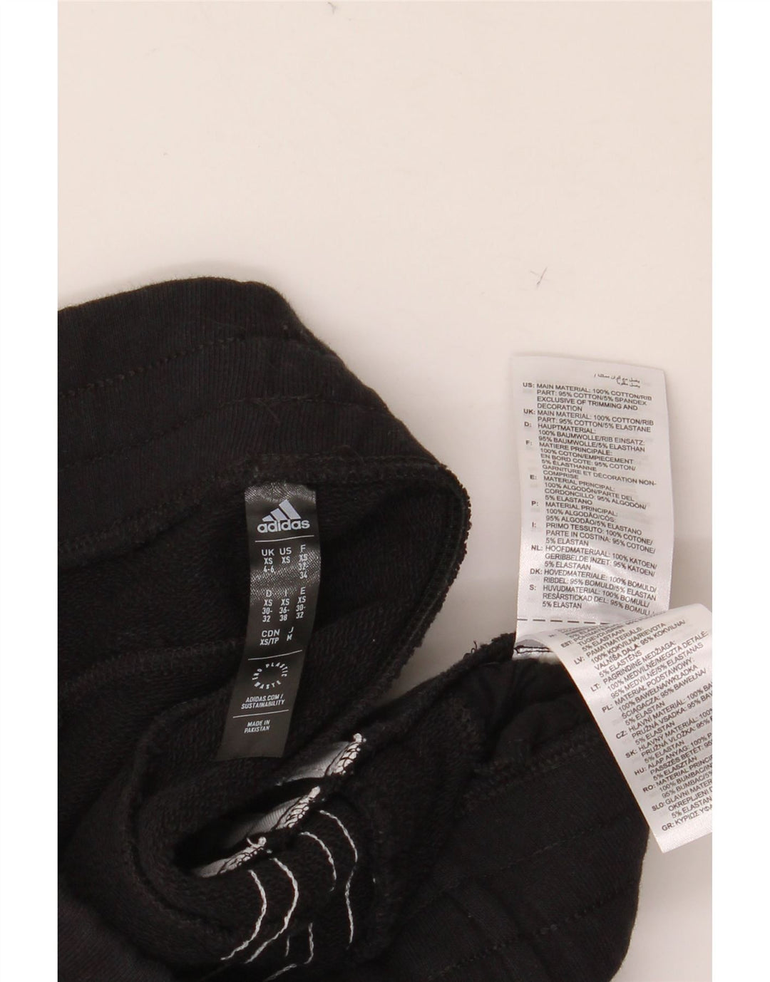 ADIDAS Ženska trenirka Hlače Joggers UK 4/6 XS crni pamuk