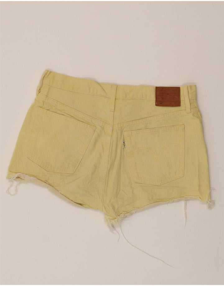LEVI'S Ženske kratke traper hlače 501 W32 Veliki žuti pamuk