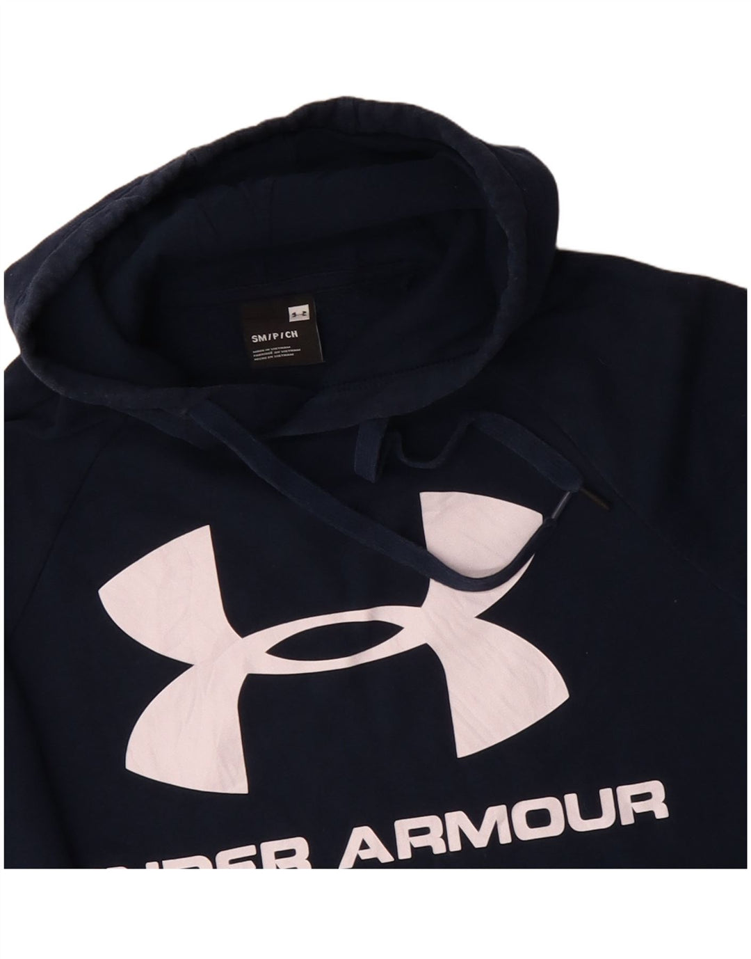 UNDER ARMOUR Muška majica s kapuljačom s kapuljačom, mali tamnoplavi pamuk