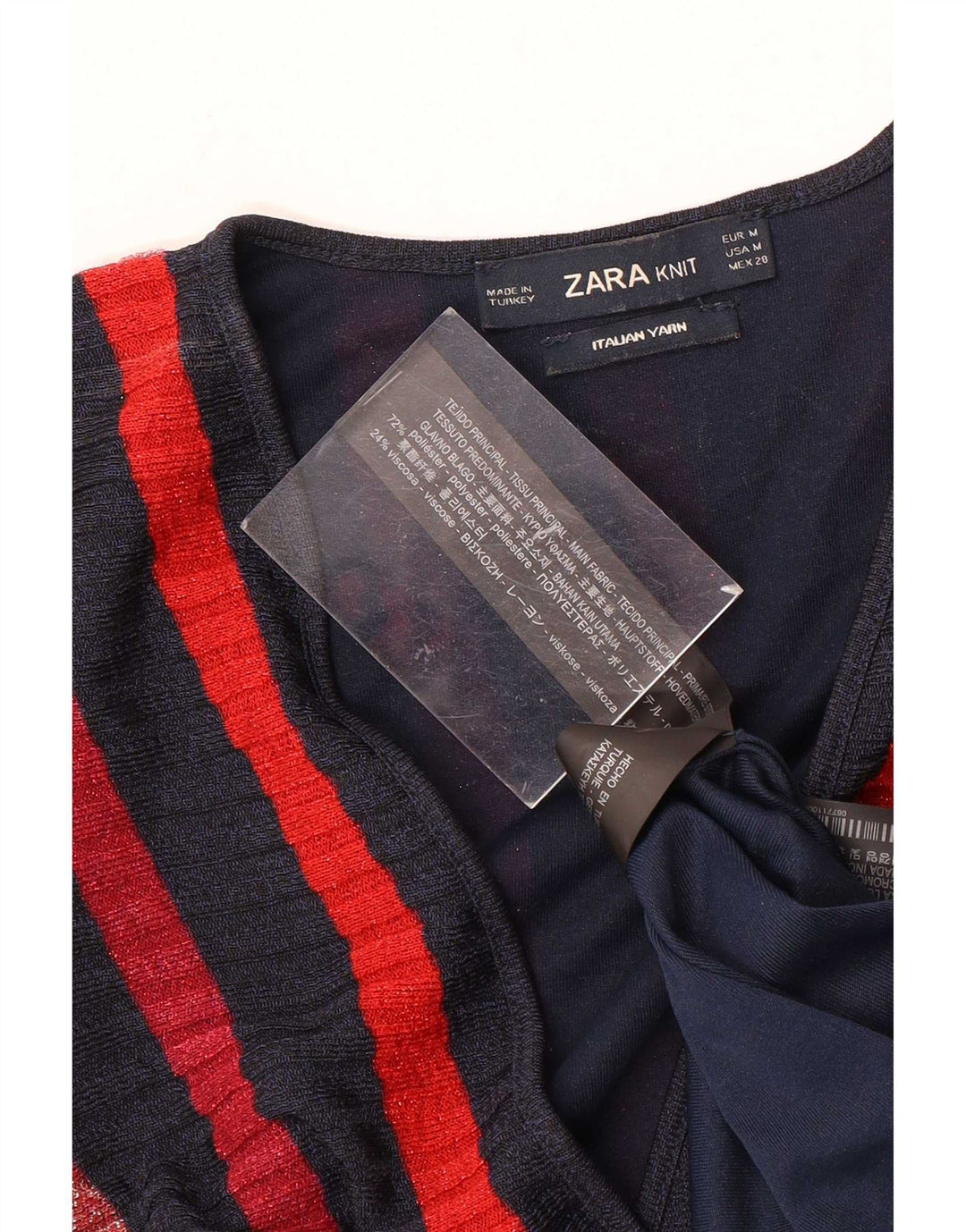 Zara ženska maksi haljina bez rukava UK 12 srednje raznobojnih pruga