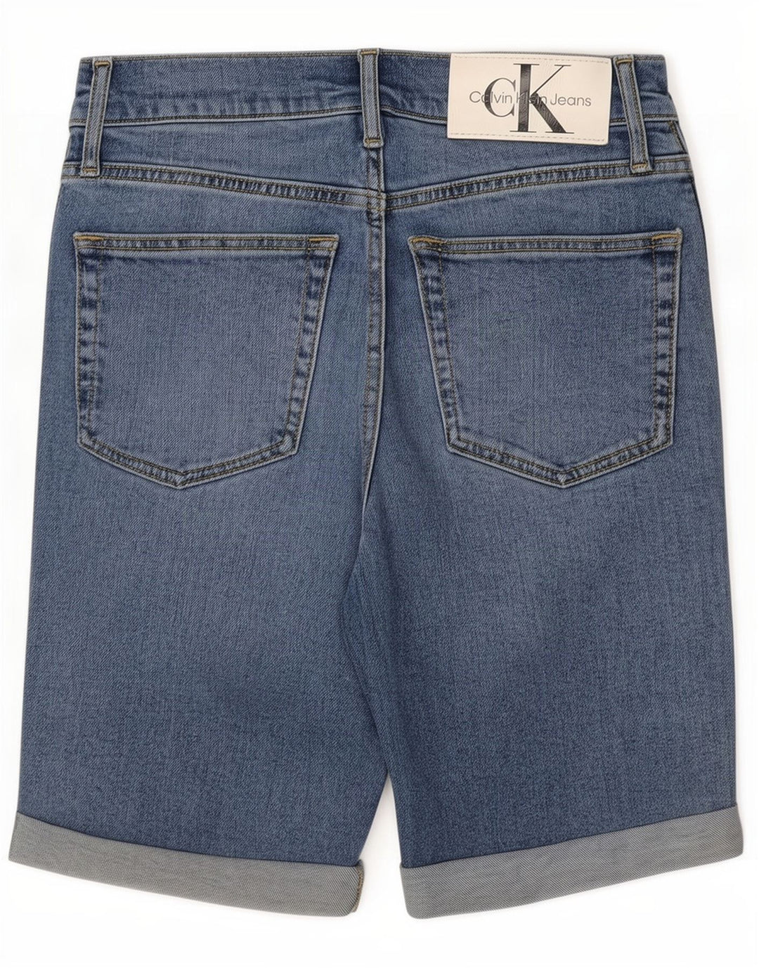 Calvin Klein muške traper kratke hlače W28 male plave boje pamuka