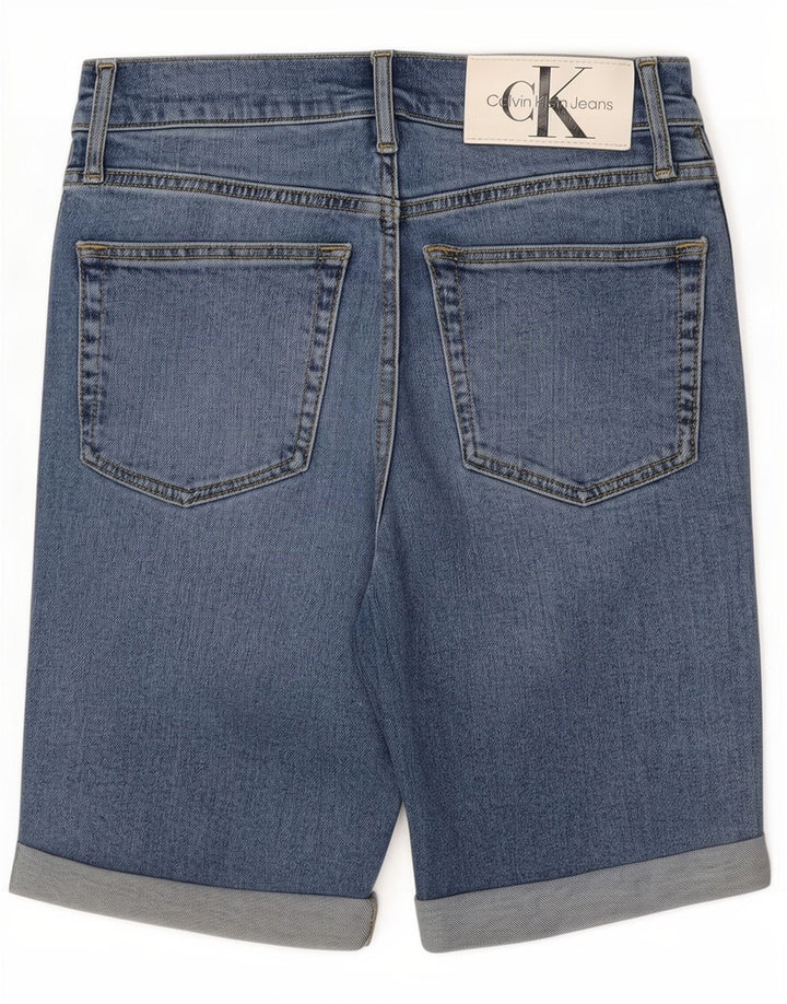 Calvin Klein muške traper kratke hlače W28 male plave boje pamuka