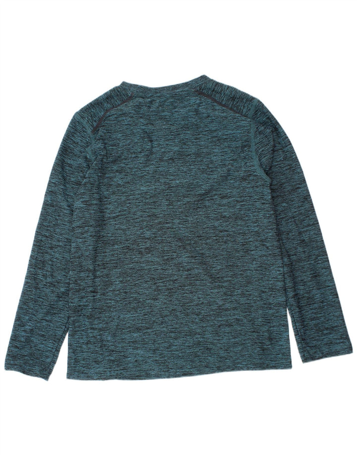 Russell atletska majica s dugim rukavima za dječake 7-8 godina, srednje zelene fleke