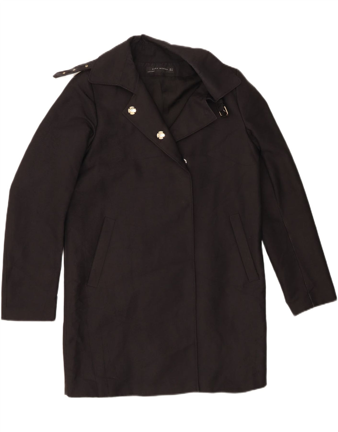Zara ženski preveliki kaput UK 10 Small Black