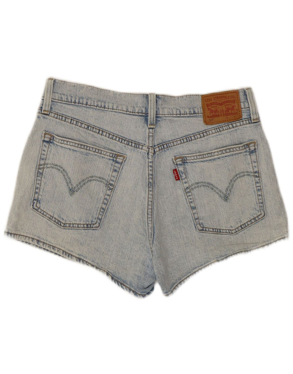 Levi's ženske kratke traper hlače 501 W27 male plave boje pamuka