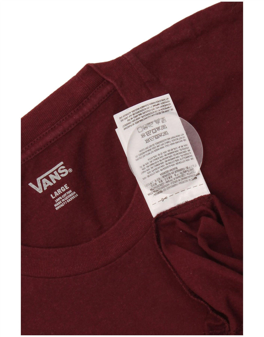 Vans Muška majica kratkih rukava Veliki pamuk bordo boje