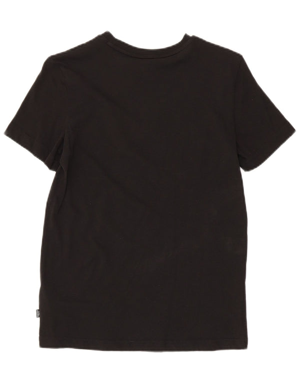 Puma Boys Graphic T-Shirt Top 13-14 Years Black Pamuk