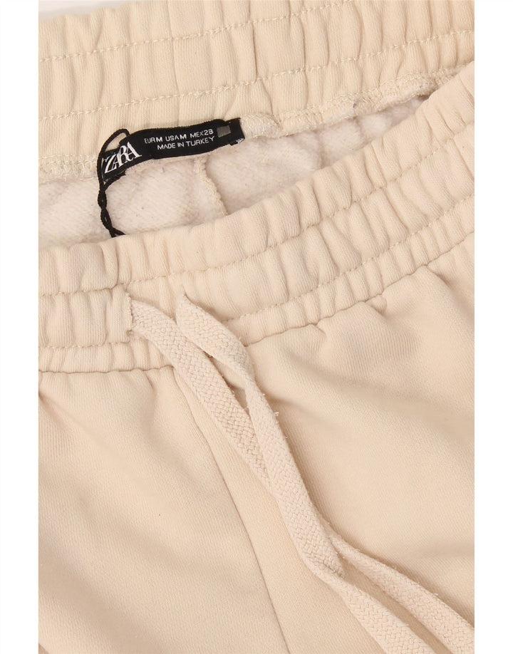 ZARA Womens Tracksuit Trousers Joggers UK 12 Medium  Beige Vintage Zara and Second-Hand Zara from Messina Hembry 