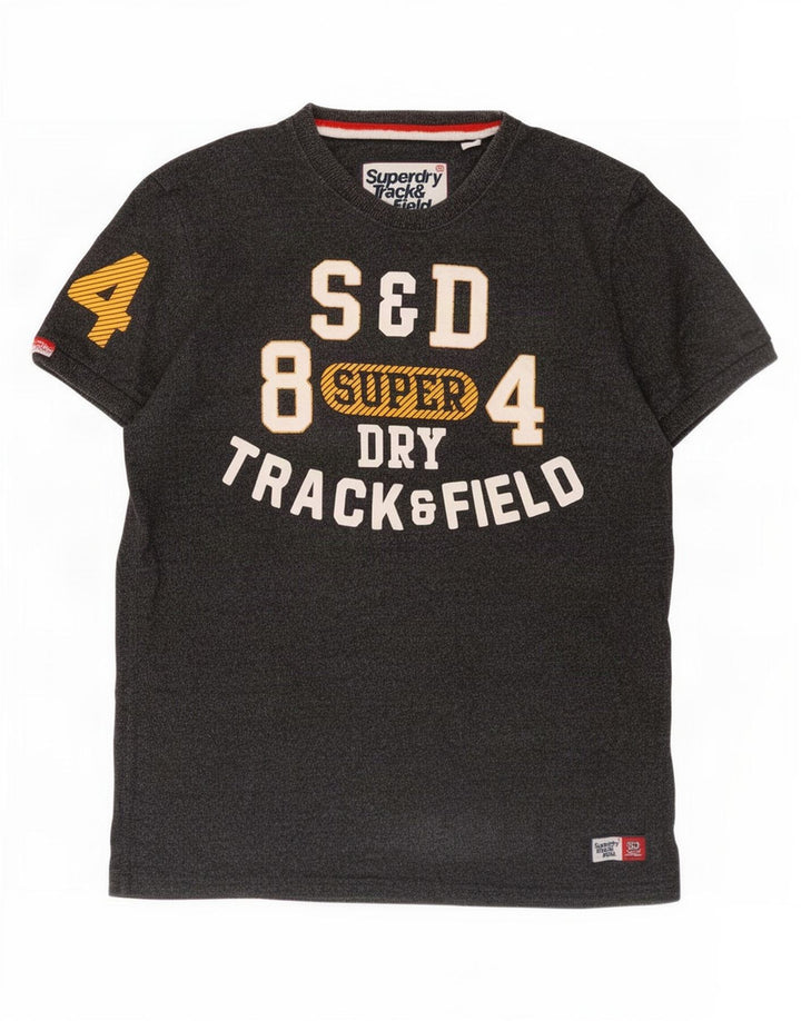 Superdry muška majica kratkih rukava s grafičkim motivima, veliki sivi pamuk