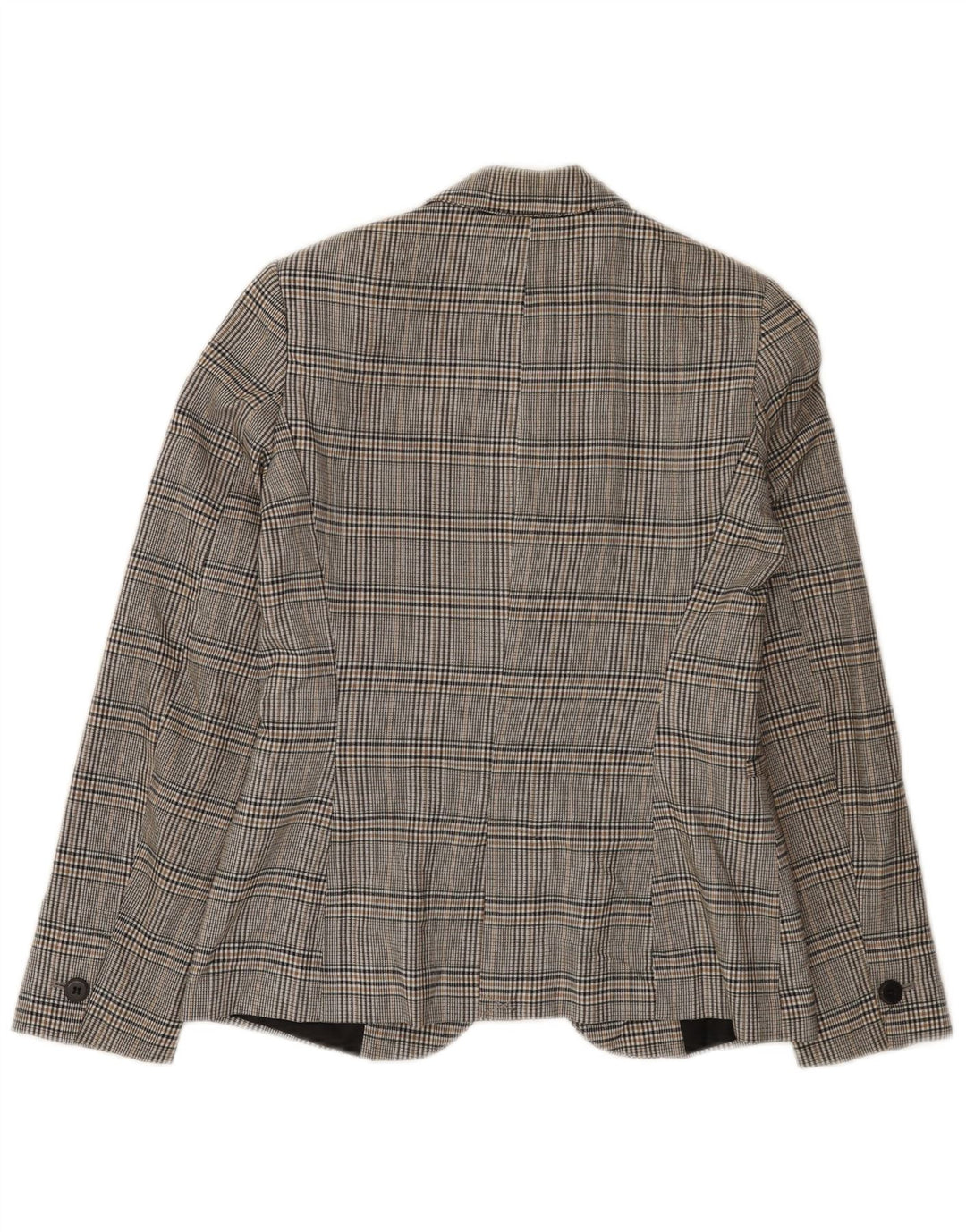 Zara ženski sako sa 1 gumbom EU 34 2XS sivi karirani poliester