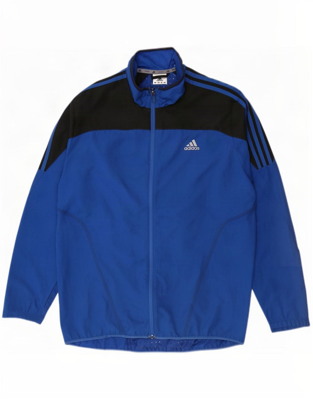 Adidas muška trenirka, velika jakna od poliestera plave boje
