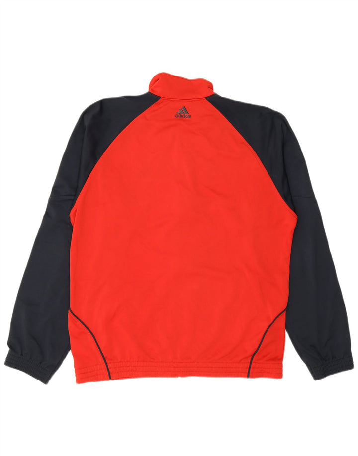 Adidas muška trenirka gornja jakna UK 42/44 veliki crveni poliester u boji
