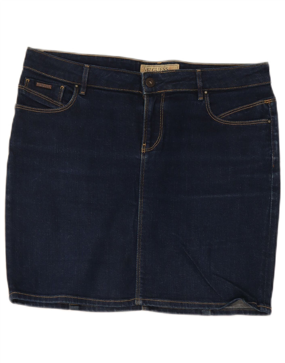 Guess ženska mini traper suknja W29 srednje plavi pamuk