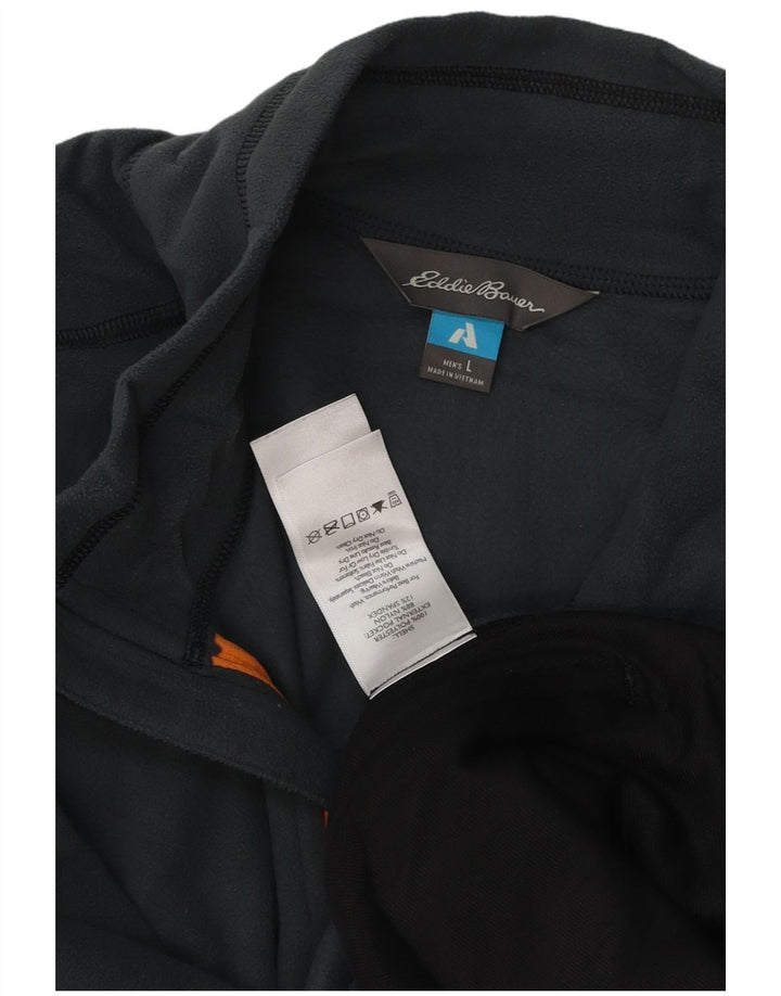EDDIE BAUER Muška jakna od flisa UK 40 Large Blue Colourblock najlon