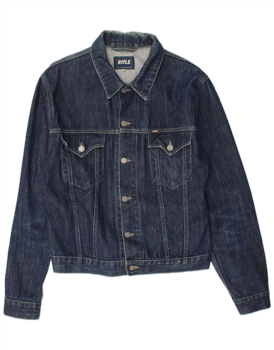 RIFLE Ženska traper jakna UK 18 XL tamnoplavi pamuk