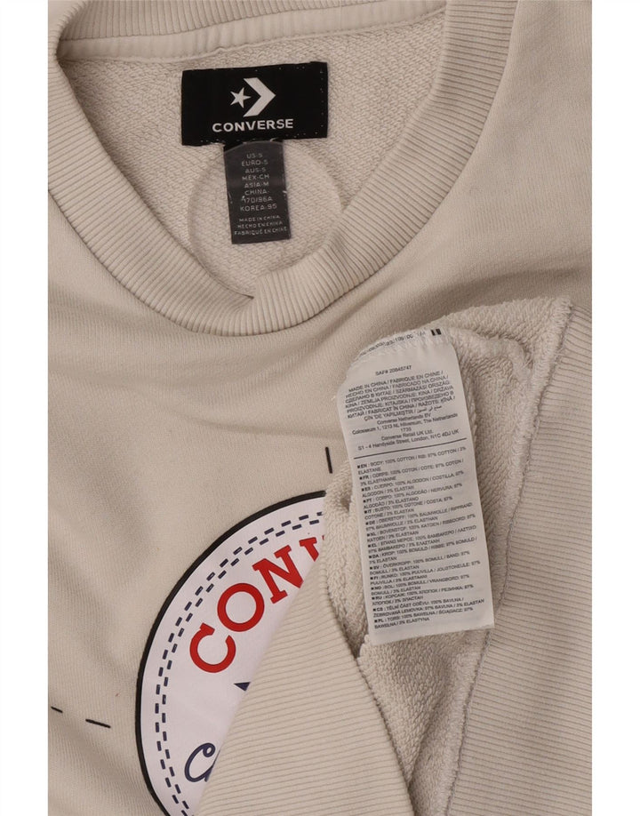 Converse muška trenirka Chuck Taylor Graphic Sweatshirt srednje bež pamuk