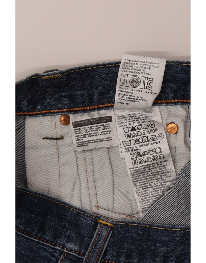 Levi's muške ravne traperice W32 L30 plavi pamuk