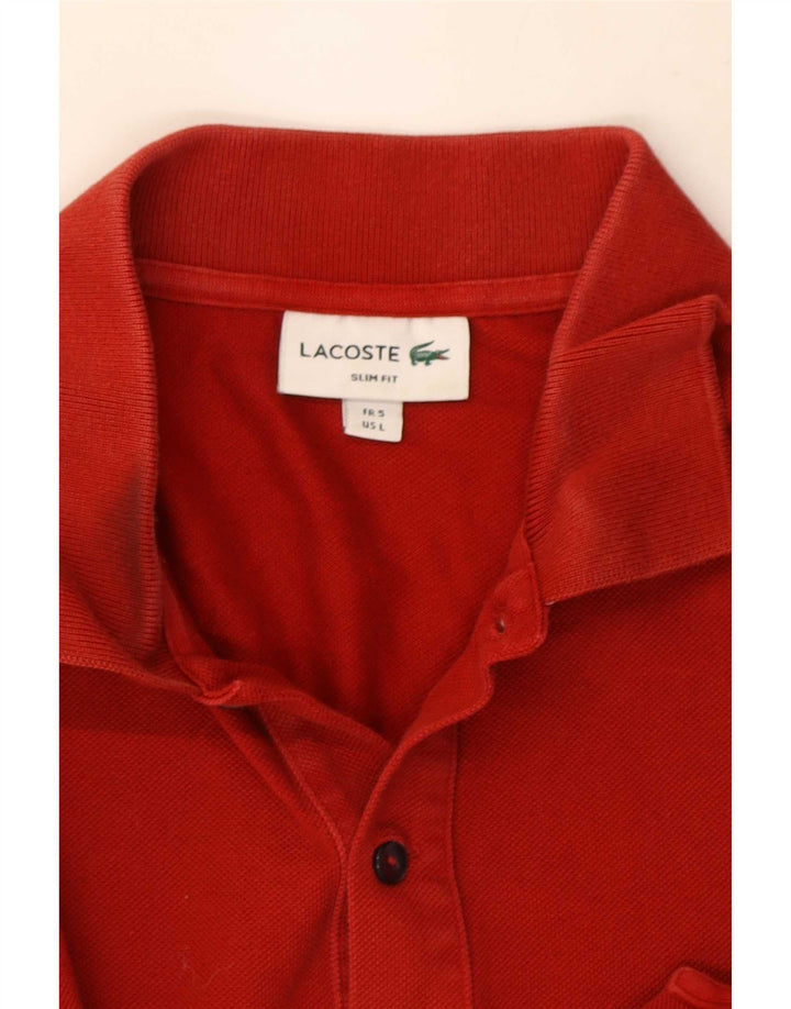 Lacoste muška uska polo majica veličine 5 velika crvena