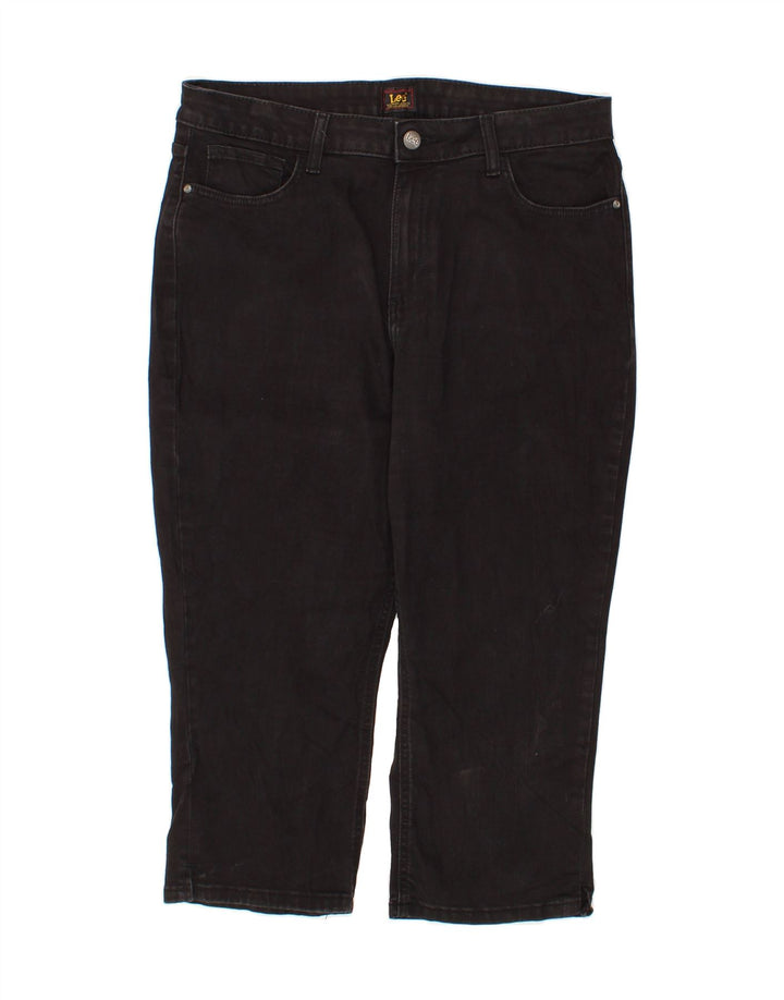 LEE Womens Capri Jeans W34 L20 Black Vintage Lee and Second-Hand Lee from Messina Hembry 