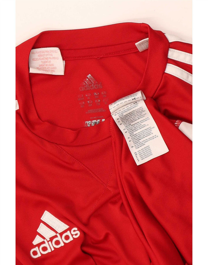 Adidas Climalite majica kratkih rukava za dječake 15-16 godina, crveni poliester