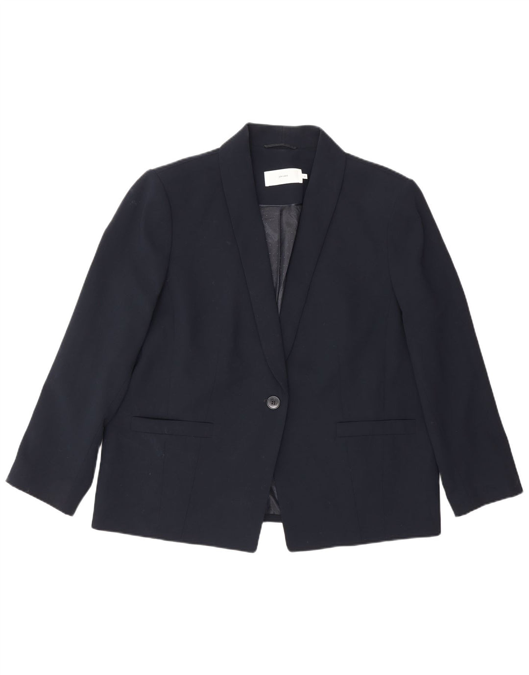 John Lewis Ženska jakna sako s 1 gumbom UK 18 XL tamnoplavi poliester