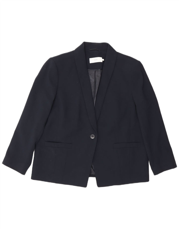 John Lewis Ženska jakna sako s 1 gumbom UK 18 XL tamnoplavi poliester
