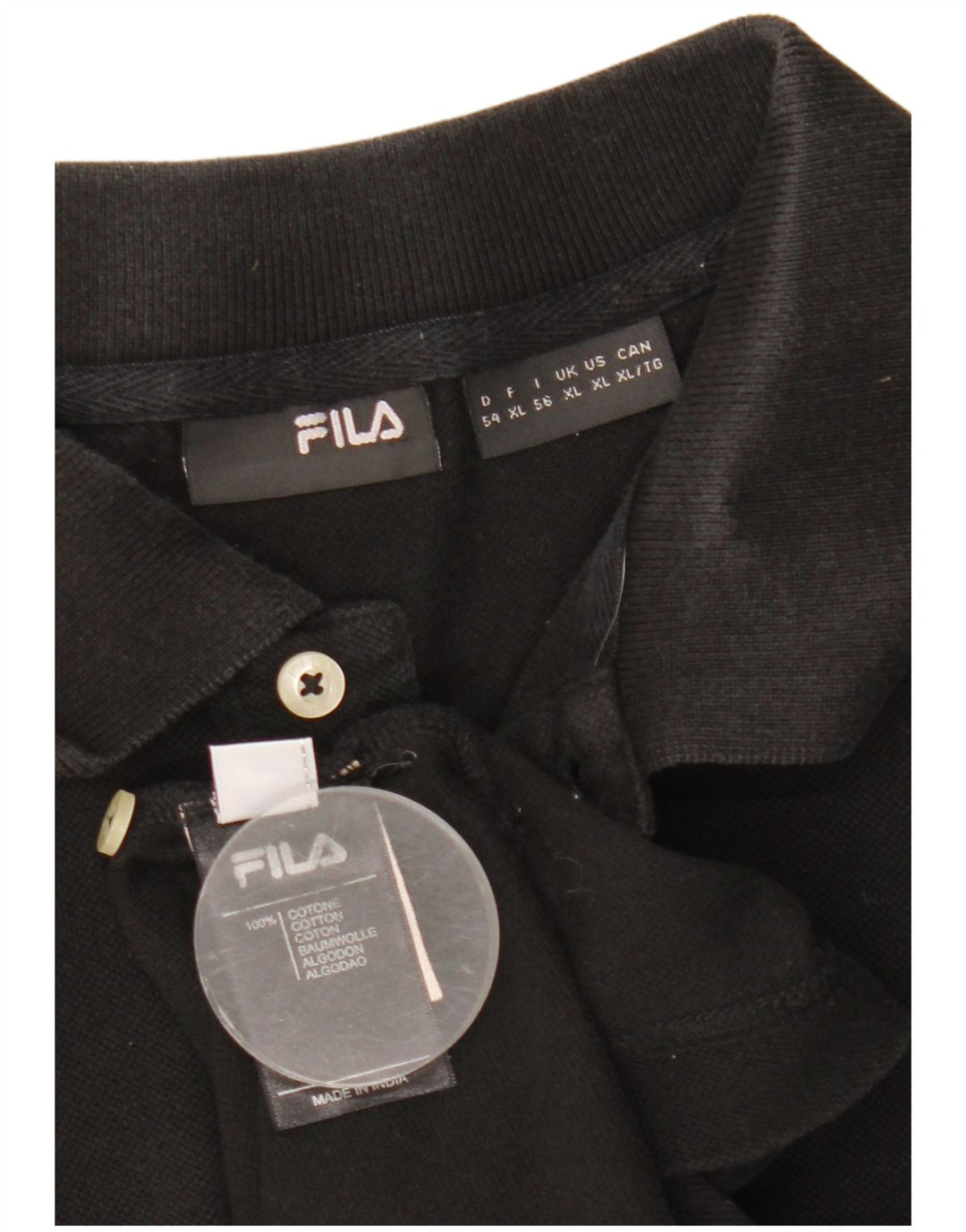 Fila muška polo majica XL crni pamuk