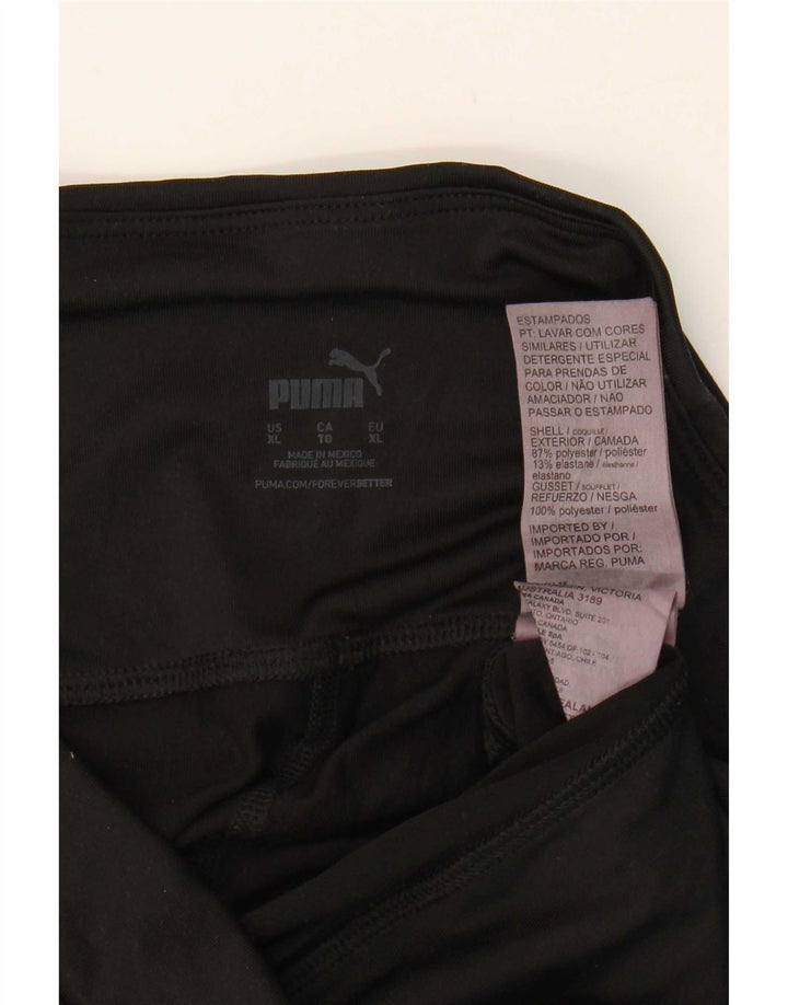 Puma ženske grafičke tajice UK 18 XL crni poliester