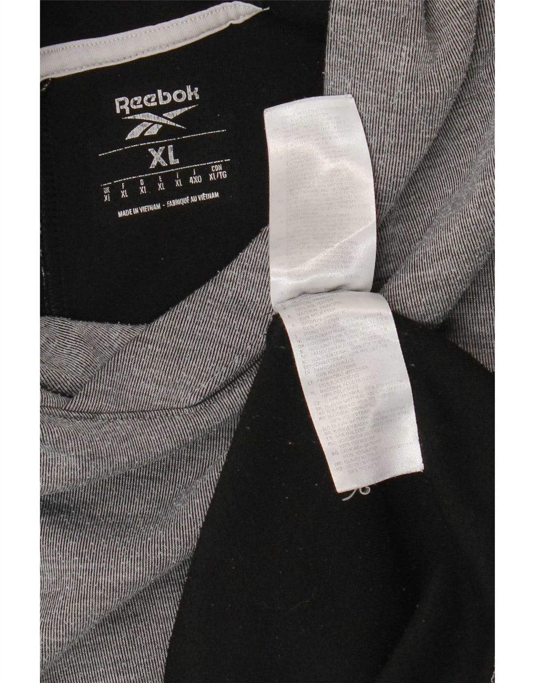 Reebok muška majica s kapuljačom XL sivi poliester u boji